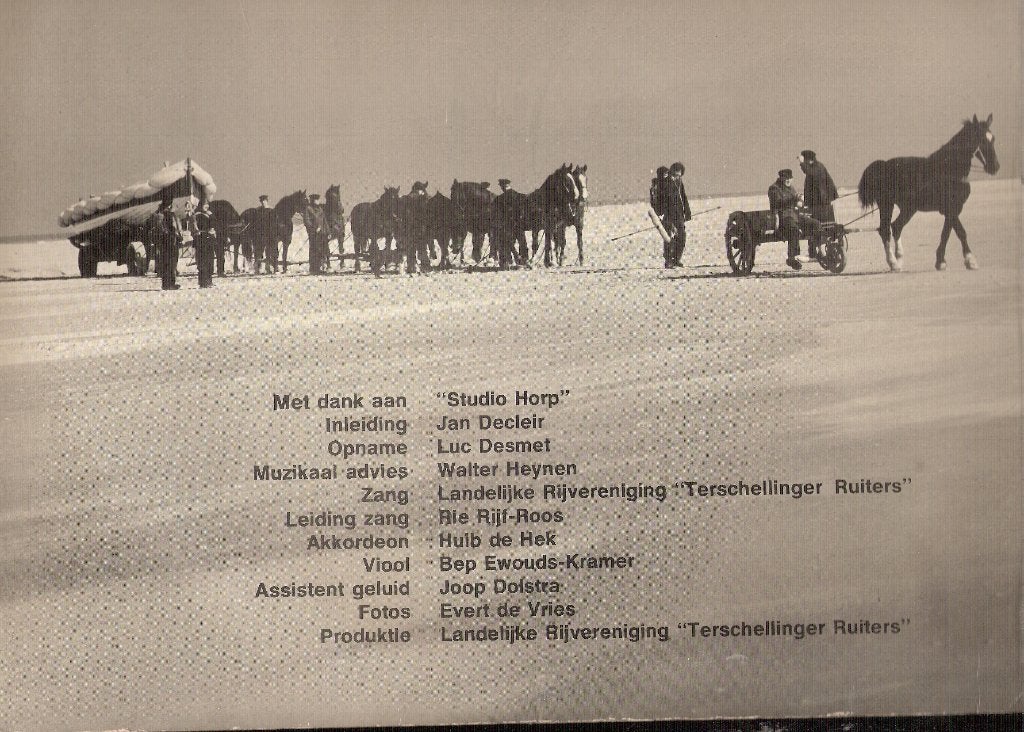 Terschelling Ruiters 30 jaar - vinyl LP zeldz VOLKSDANSEN, Ophalen, Gelezen