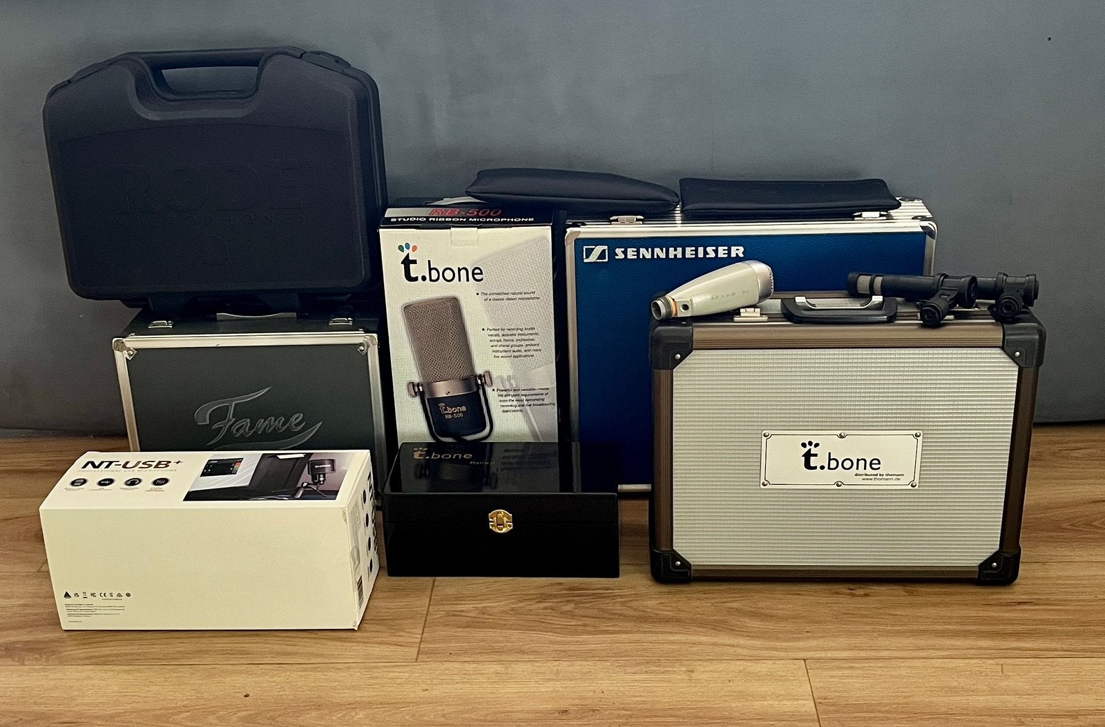 Convolute 19 microfoons Rode Shure Sennheiser etc., Ophalen, Zo goed als nieuw, Audio