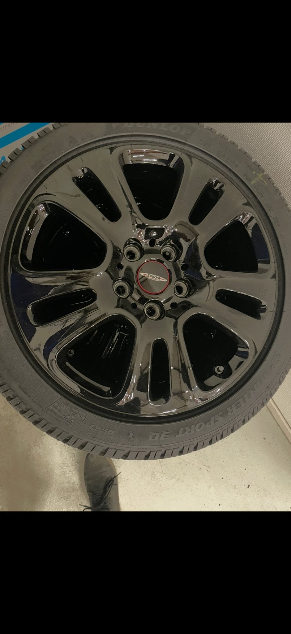 Mini Cooper Works velgen met Dunlop Winter Sport 3D banden, Auto-onderdelen, Ophalen, Banden en Velgen, Nieuw, 17 inch