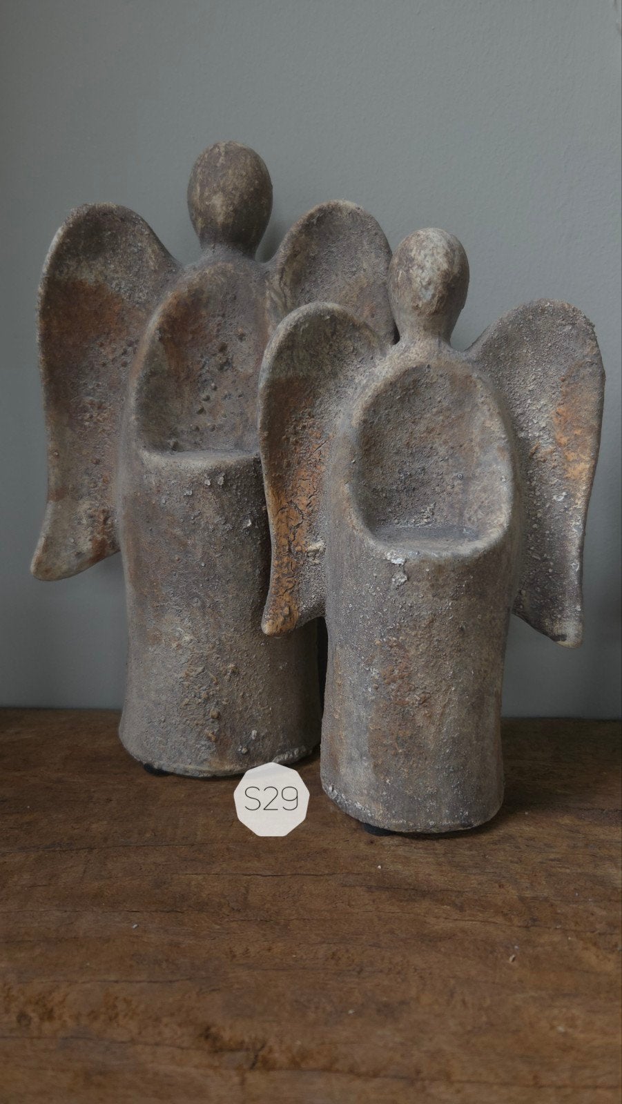 Stenen engel maat M -S29-, Ophalen of Verzenden, ., ., .