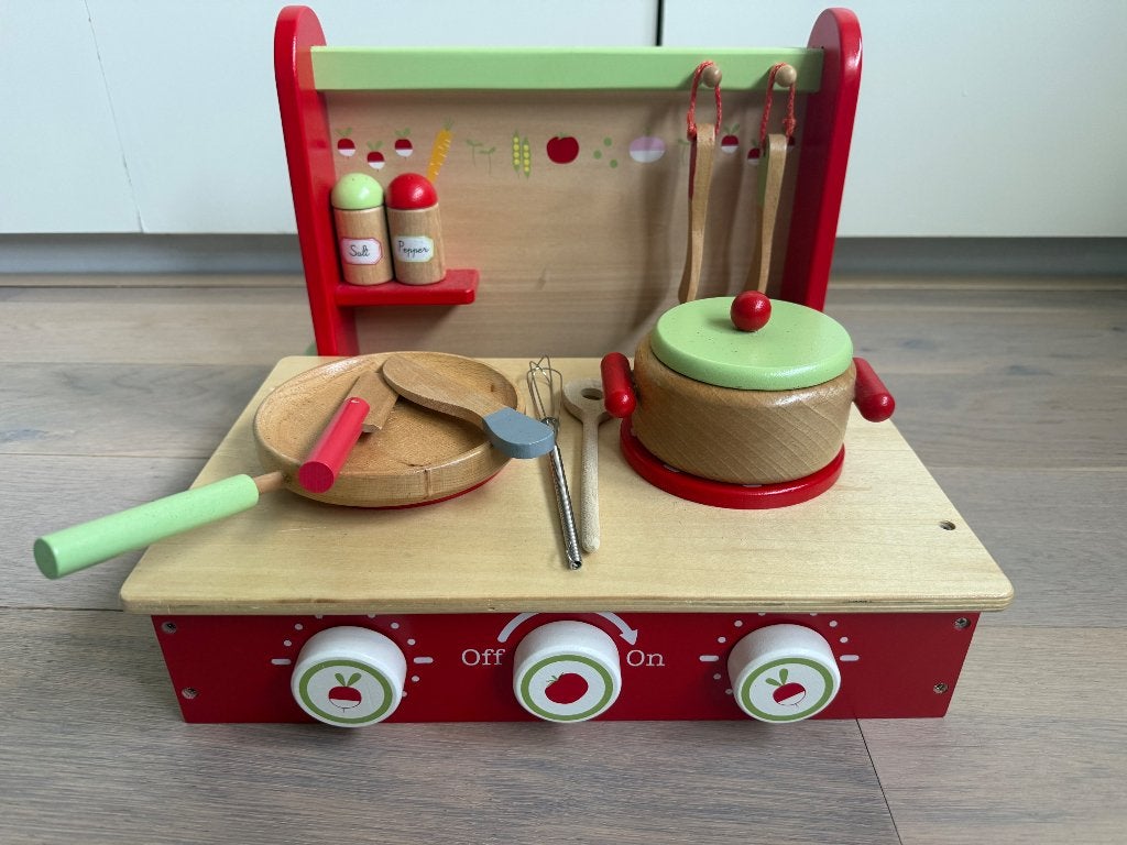 Houten Keukentje van dille en kamille- inklapbaar, Ophalen, Zo goed als nieuw, Ontdekken