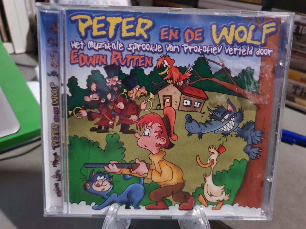 Peter en de wolf Edwin Rutten CD, Ophalen, Zo goed als nieuw, Verhaal of Sprookje