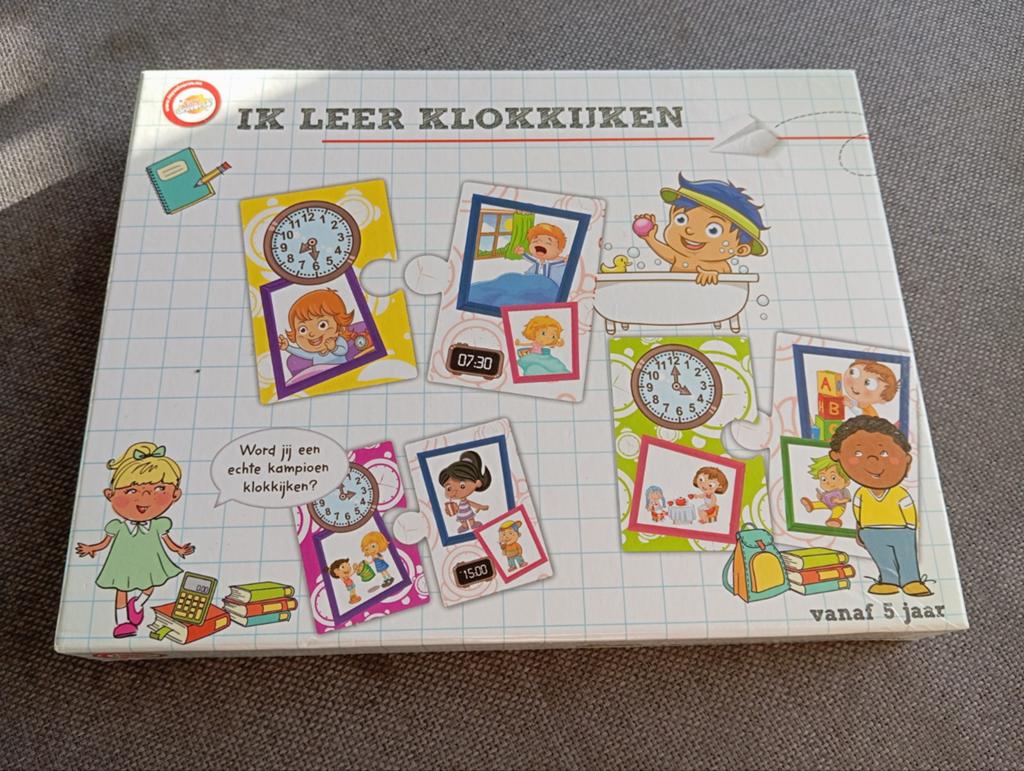 Educatieve puzzel: Ik leer klokkijken, Ophalen of Verzenden, Zo goed als nieuw