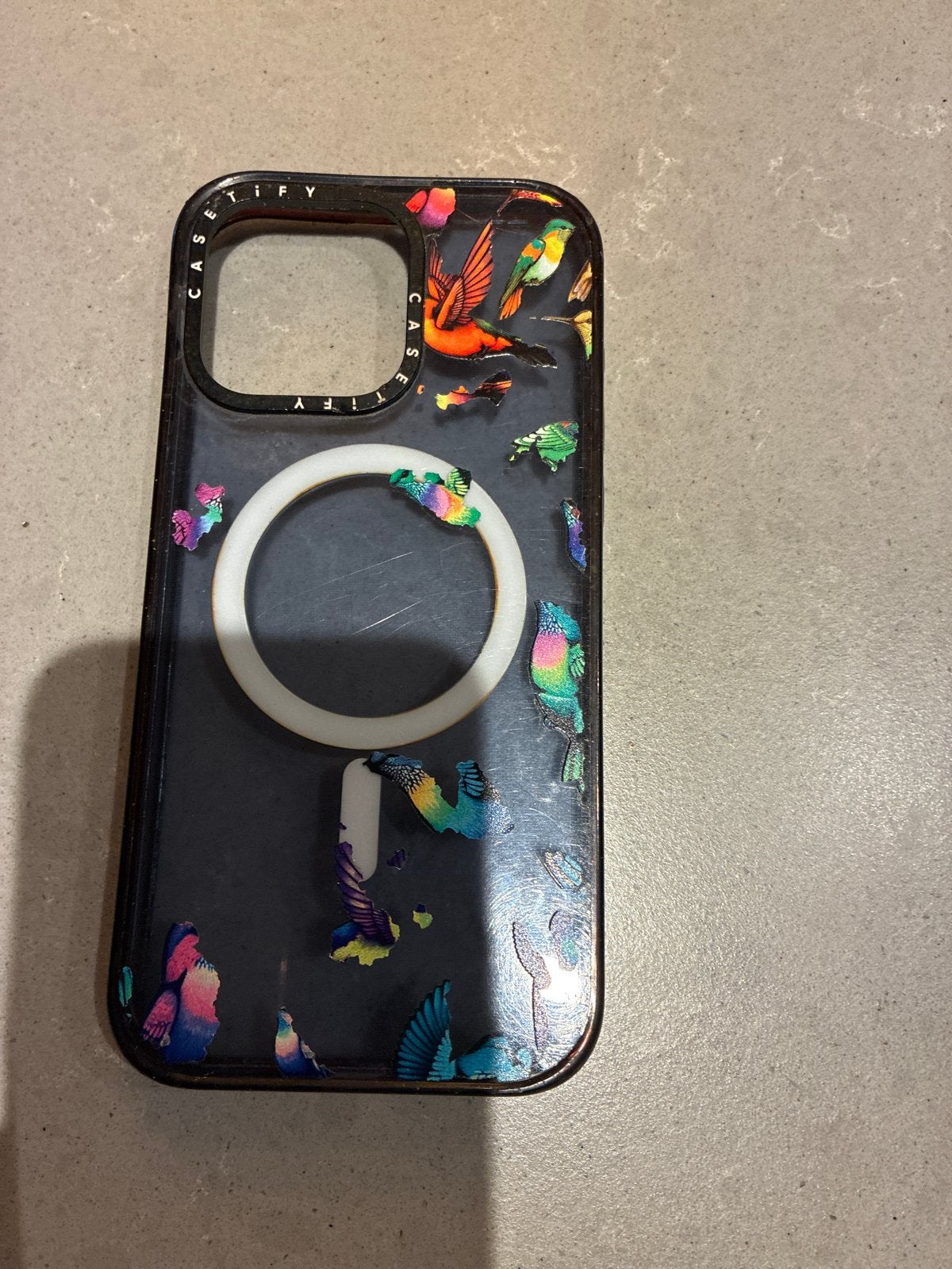 CASETiFY Impact Case iPhone 15 Pro Max – Vogels / Kolibries, Kunststof, Gebruikt, MagSafe, Overige merken