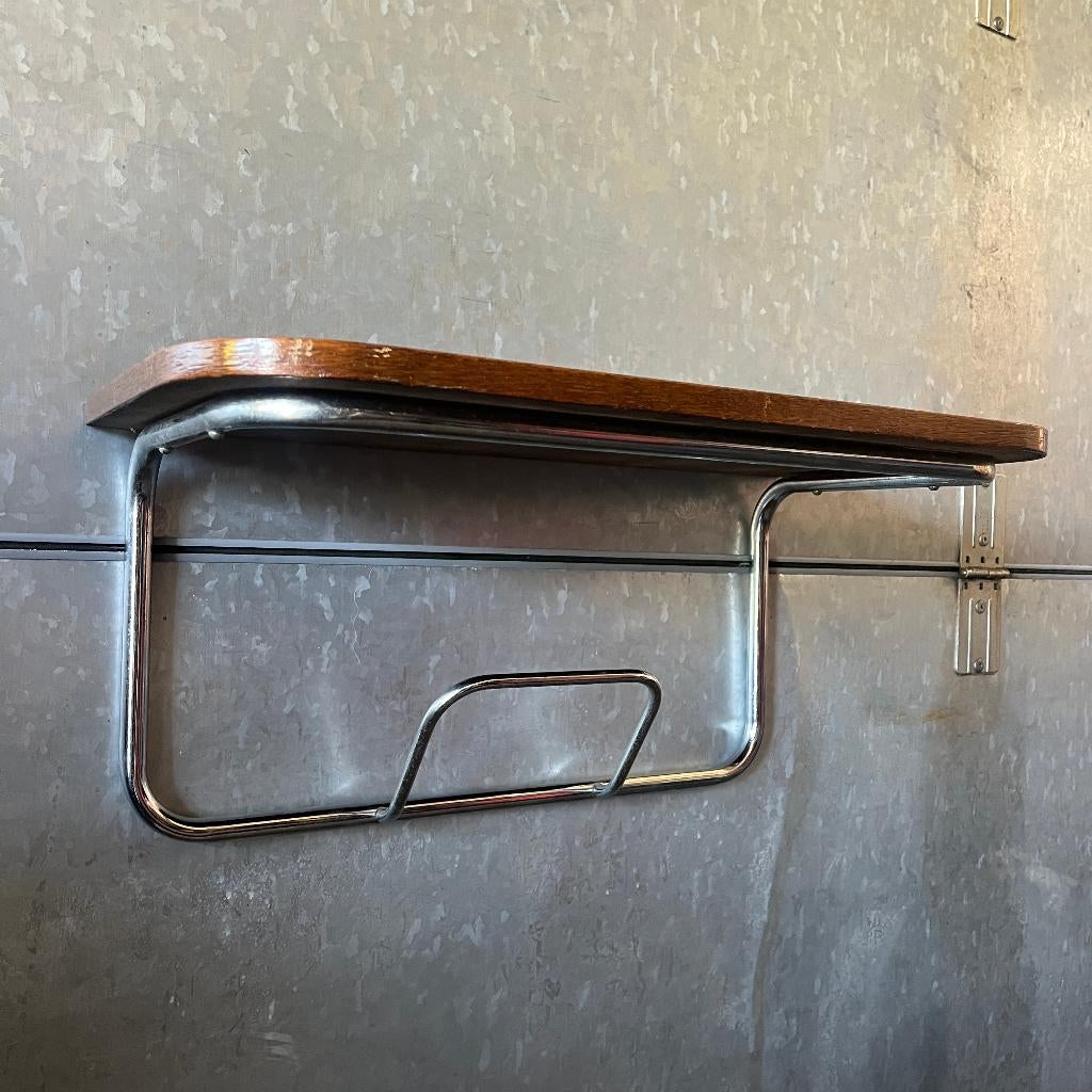 Art deco bauhaus buisframe wandtafel radiotafel jaren 30 40, Gebruikt, Radiotafel, Buisframe, Ophalen of Verzenden