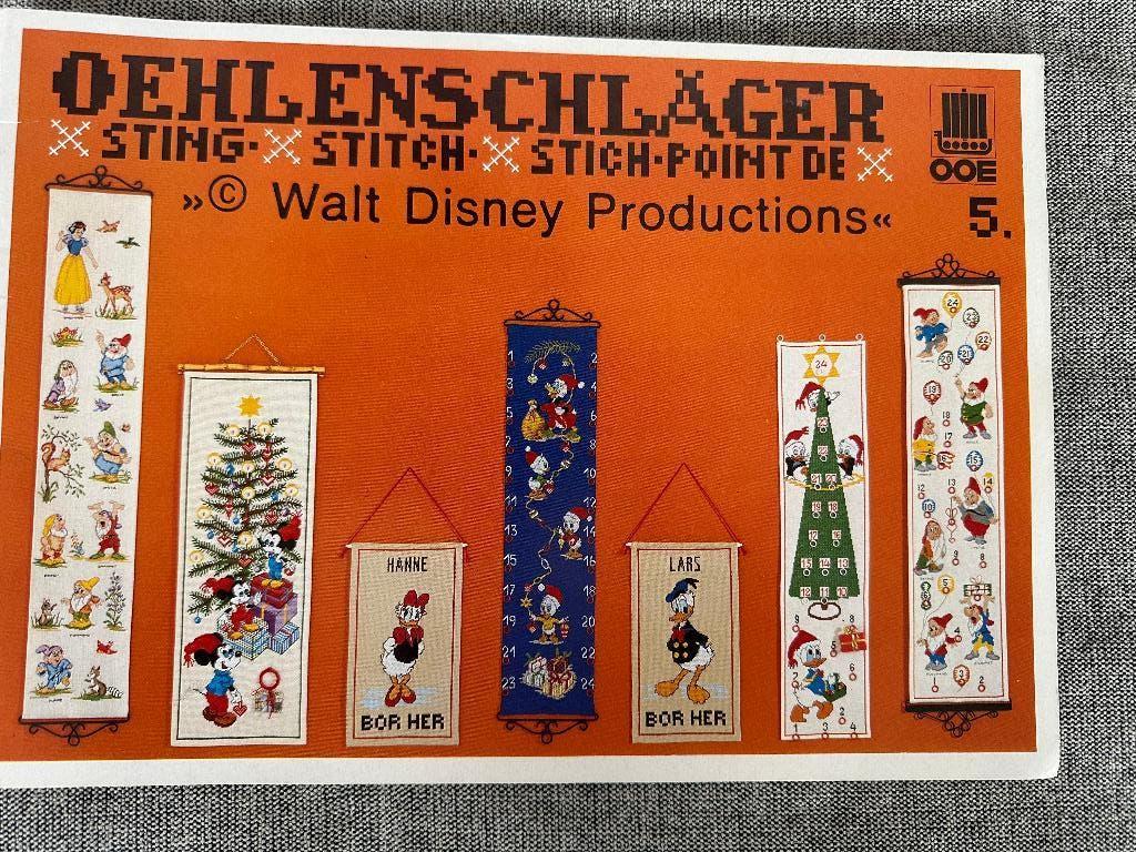 Oehlenschlager borduurpatronen Walt Disney, Hobby en Vrije tijd, Borduren en Borduurmachines, Ophalen of Verzenden, Gebruikt, Handborduren