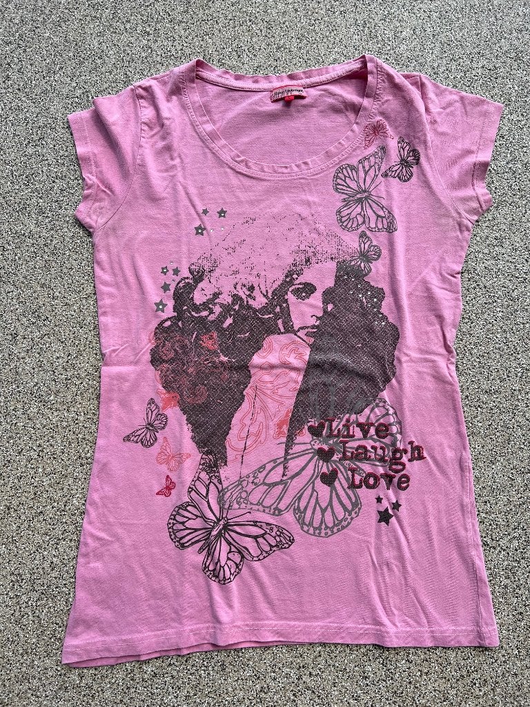 Lang roze T-shirt mt L (40), Maat 42/44 (L), Ophalen of Verzenden, Korte mouw, Roze