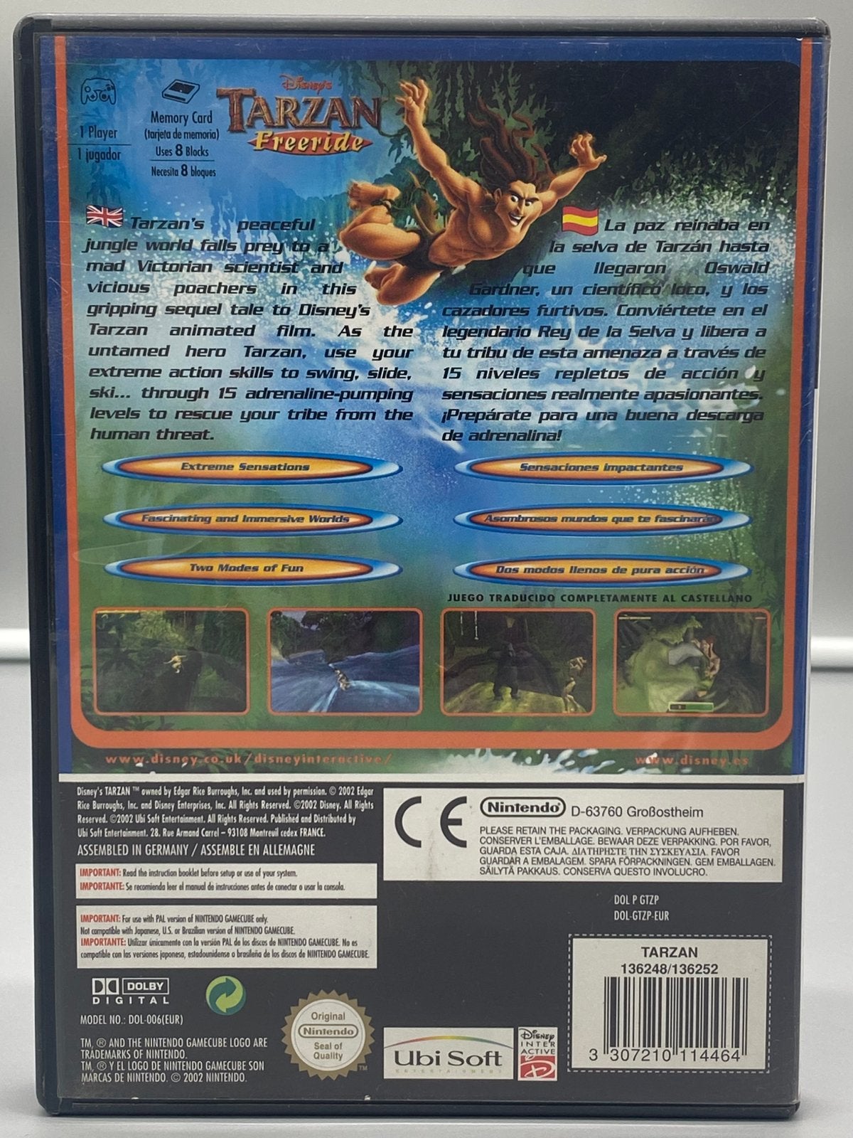 Disney’s Tarzan: Freeride – Nintendo GameCube, Spelcomputers en Games, Avontuur en Actie, Www.ubisoft.com, 1 speler, Ubisoft, Disney Interactive, Nintendo