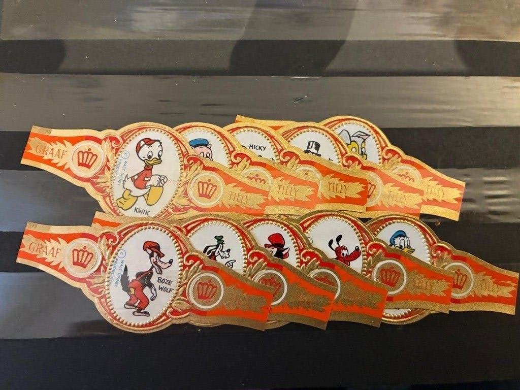 Sigarenbandjes Graaf Tilly NF Wald Disney oranje, Ophalen of Verzenden, Nieuw, Sigarenbandjes