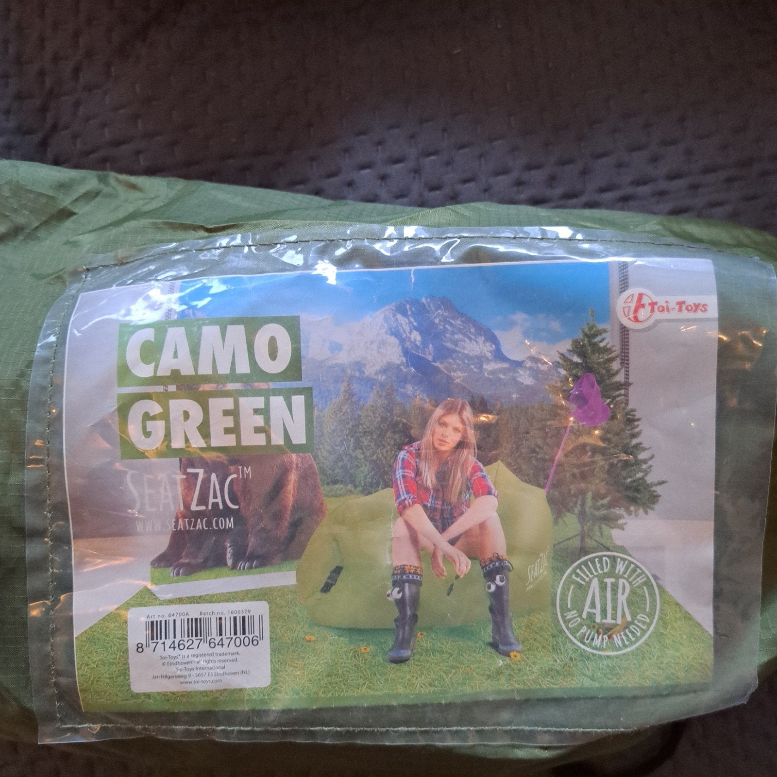 Seat Zac / zitzak groen, Huis en Inrichting, Zitzakken, Ophalen of Verzenden, Nieuw, Groen
