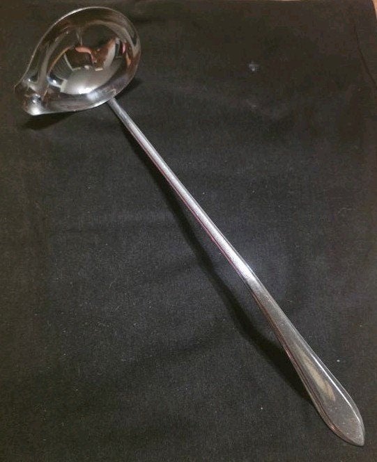 Gero Zilmeta Puntfilet Sauslepel - Vintage RVS, Ophalen of Verzenden
