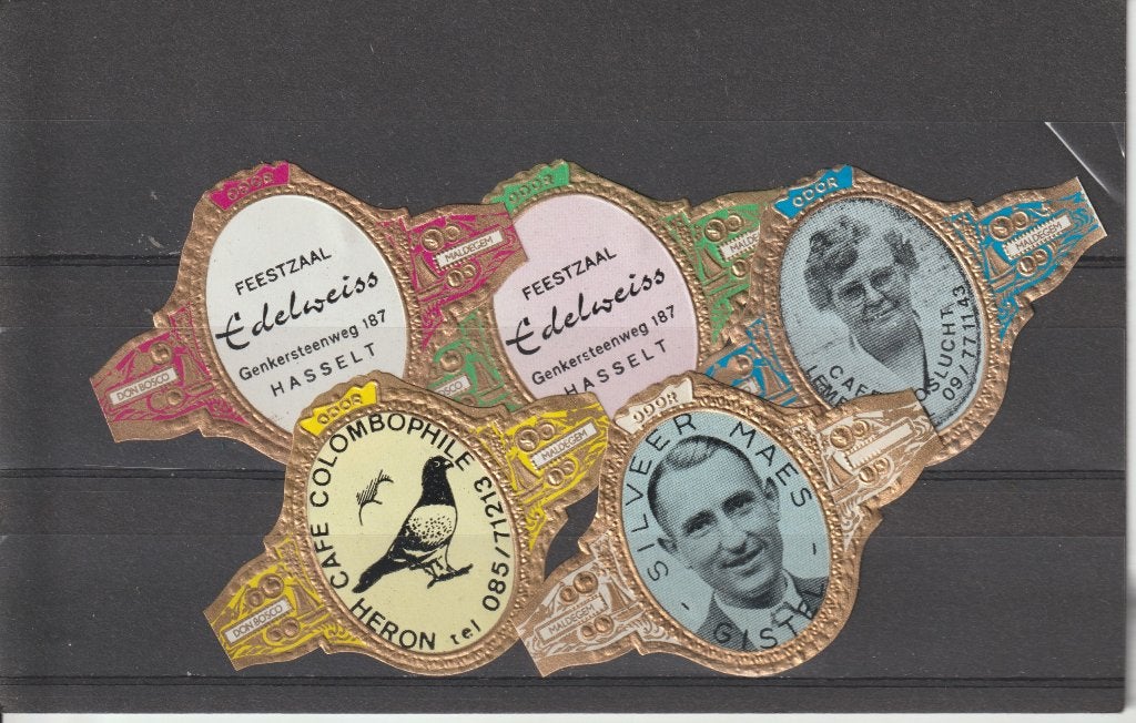 klassiek Maldegem 181 sigarenbanden, Verzamelen, Ophalen of Verzenden, Zo goed als nieuw, Sigarenbandjes