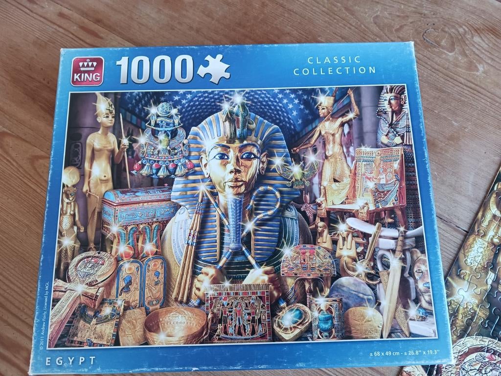 Puzzel 1000 stukjes Egypte, Hobby en Vrije tijd, Denksport en Puzzels, Ophalen of Verzenden, 500 t/m 1500 stukjes, Zo goed als nieuw