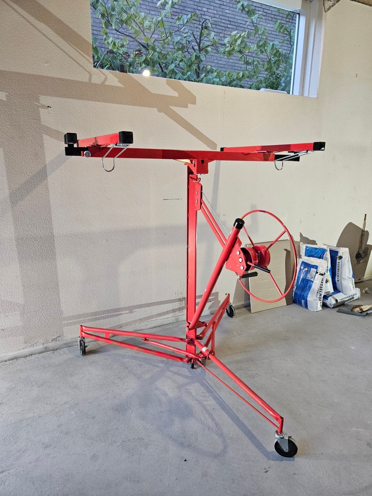 Platenlift / Paneelheffer - 3.35m werkhoogte - ZGAN, Ophalen, Zo goed als nieuw, Handmatig
