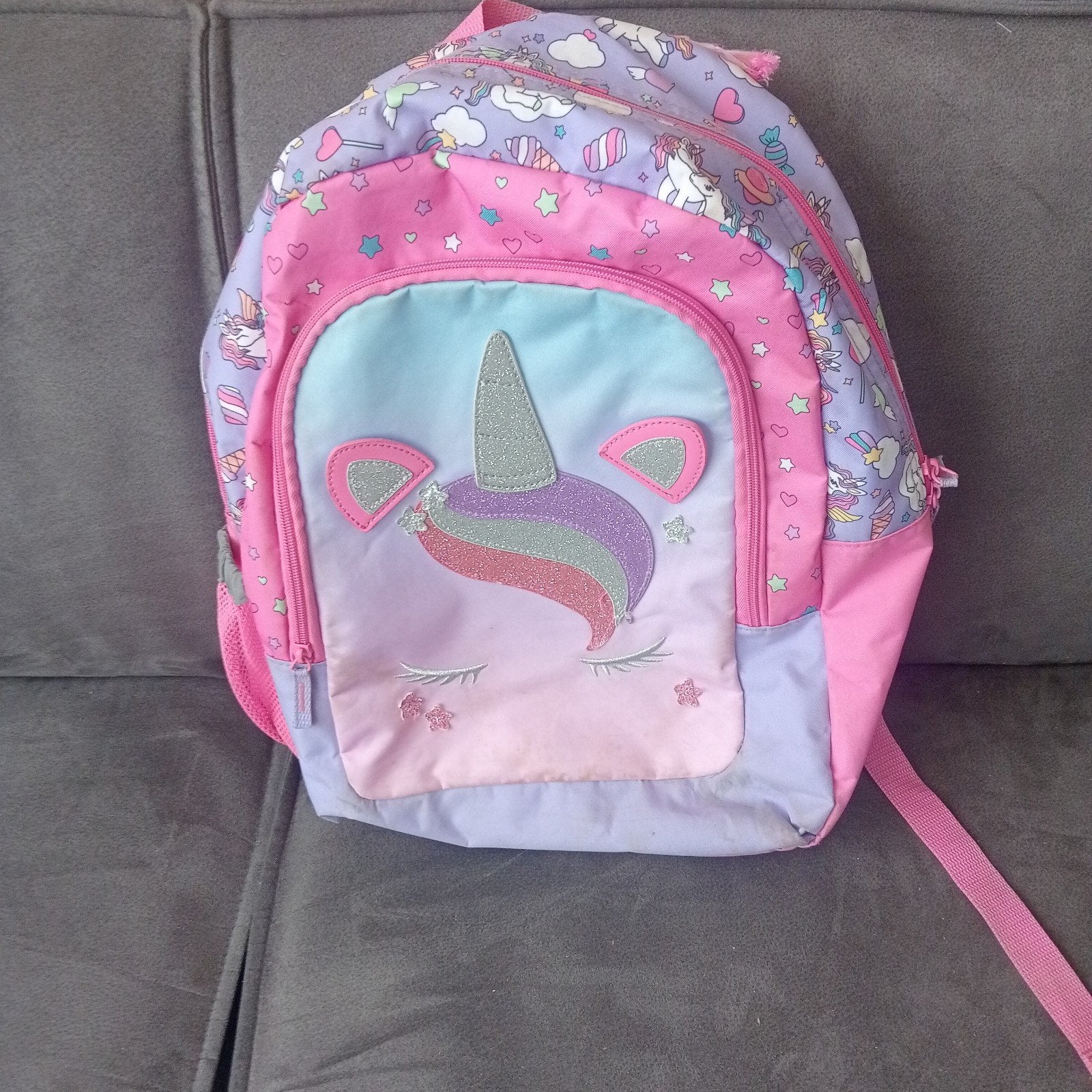 leuke unicorn rugzak, Rugtas, 40 tot 50 cm, Zo goed als nieuw, 40 tot 50 cm