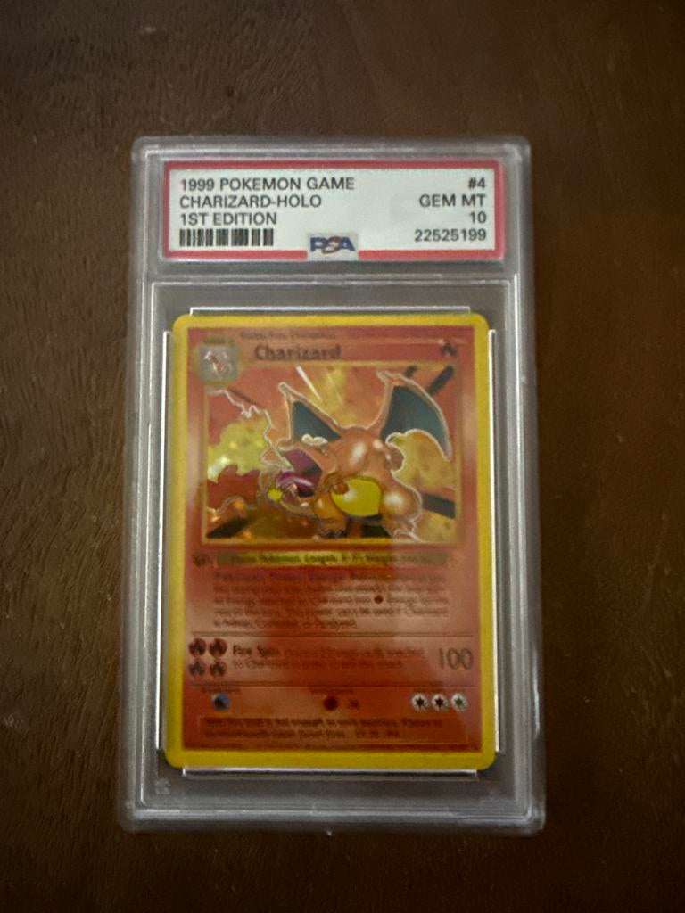 Charizard Holo 1st Edition – Proxy Kaart, Verzenden, Zo goed als nieuw