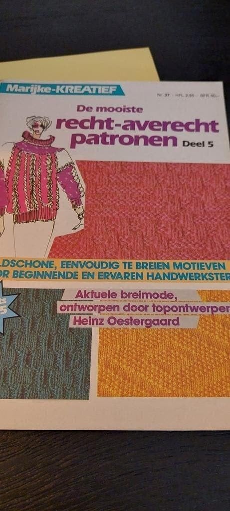 OUD BREIPATROON BLAD MARIJKE KREATIEF, Ophalen of Verzenden, Gebruikt, Breien, Patroon of Boek