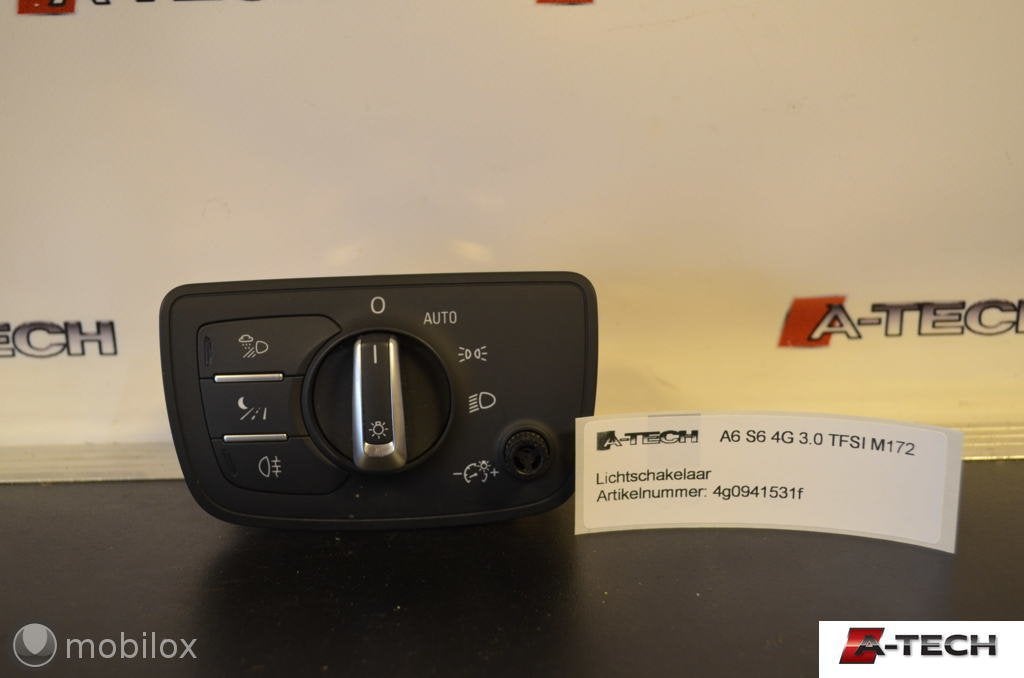 Lichtschakelaar Audi A6 C7 S6 ('11-'18) 4g0941531f M172, Audi, Gebruikt, Audi, Ophalen of Verzenden