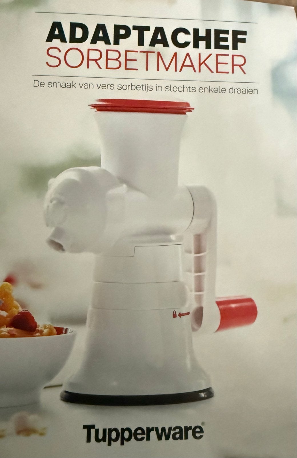 Tupperware AdaptaChef met extra Sorbetmaker, Ophalen of Verzenden, Gebruikt, Overige typen