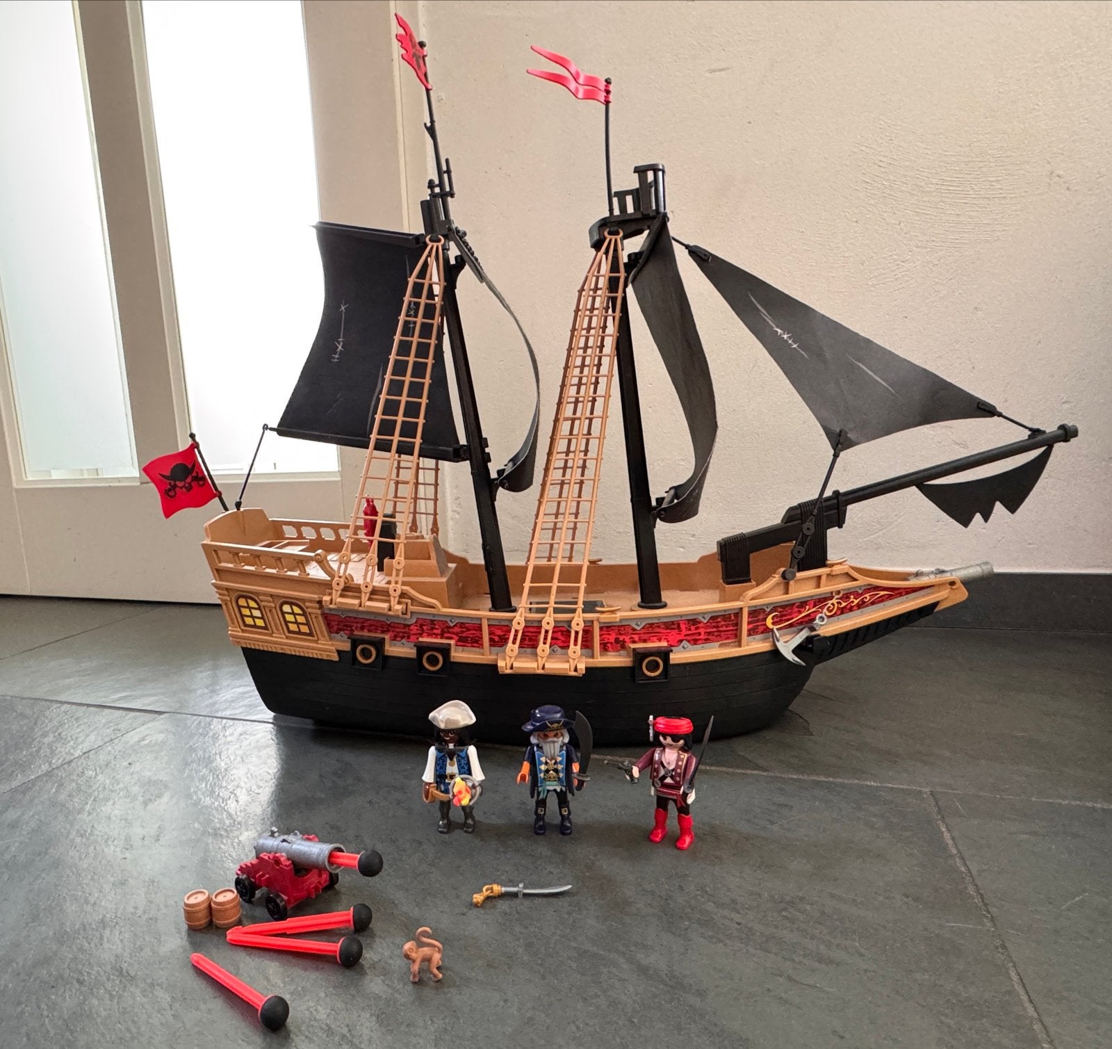Playmobil Piratenschip 6678 inclusief orginele doos, Kinderen en Baby's, Ophalen, Pirates, Complete set, Zo goed als nieuw