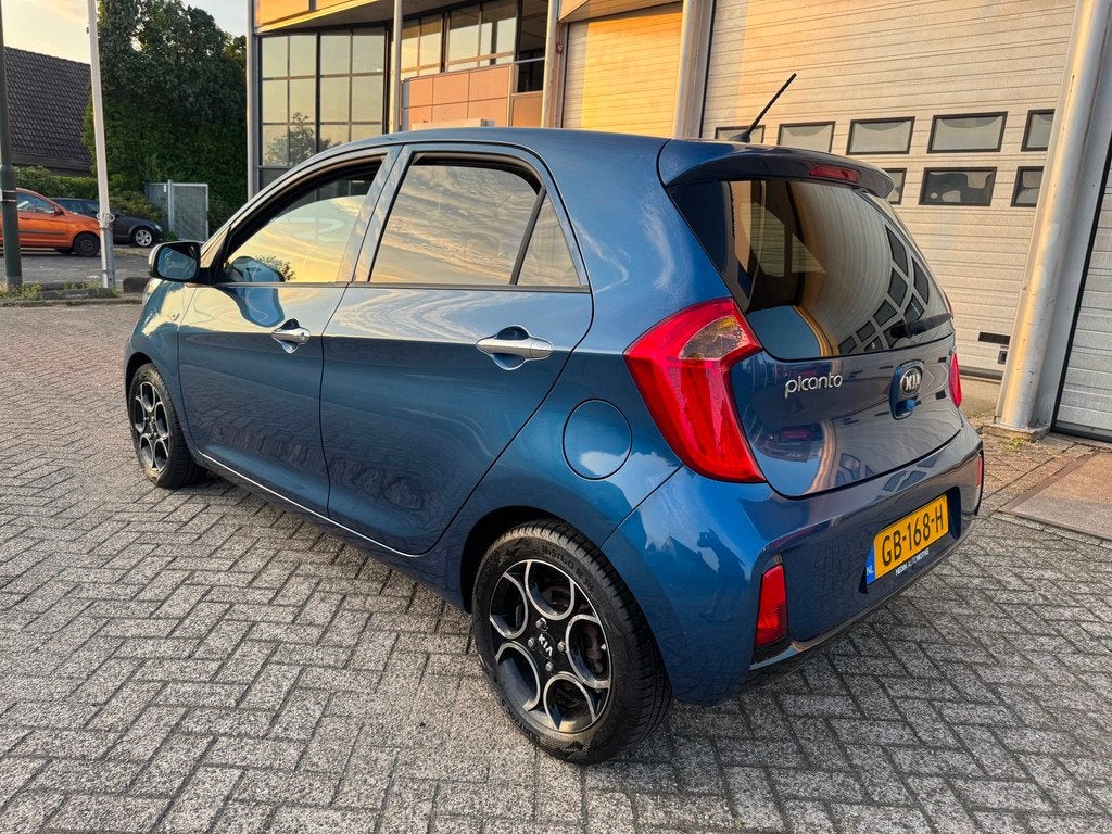 Kia Picanto 1.0 CVVT First Edition Airco, Led, Led, Auto's, Kia, Voorwielaandrijving, Euro 5, Gebruikt, Blauw