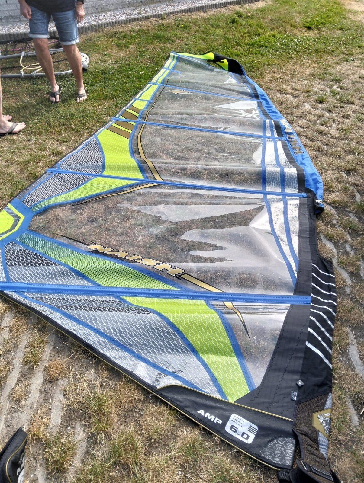 Naish Amp 6.0 m2 zgan €140,--, Ophalen, 5 tot 6.5 m², Nvt, Zeil