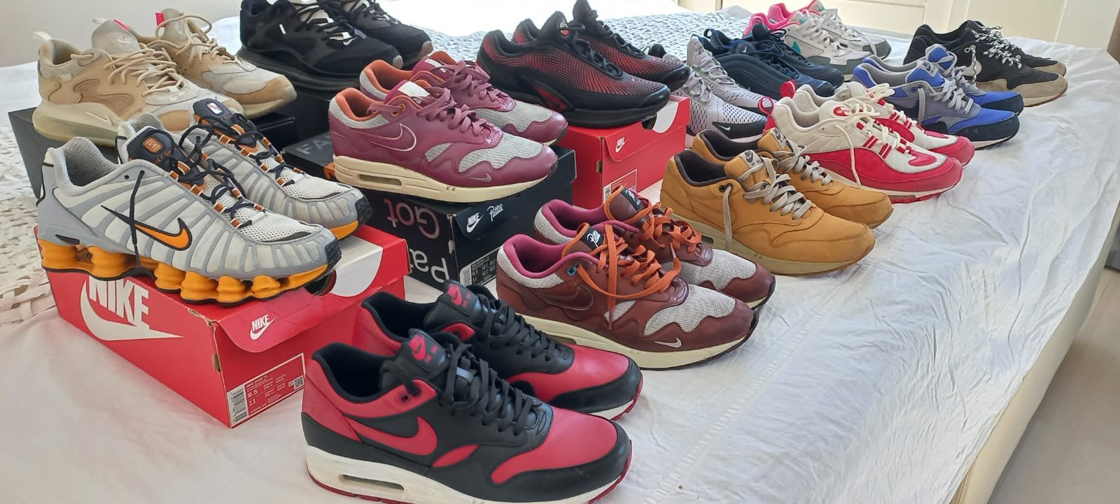 14x Nike Air Max maat EU43 o.a. Air Max 1, Kleding | Heren, Schoenen, Ophalen, Gedragen, Overige kleuren
