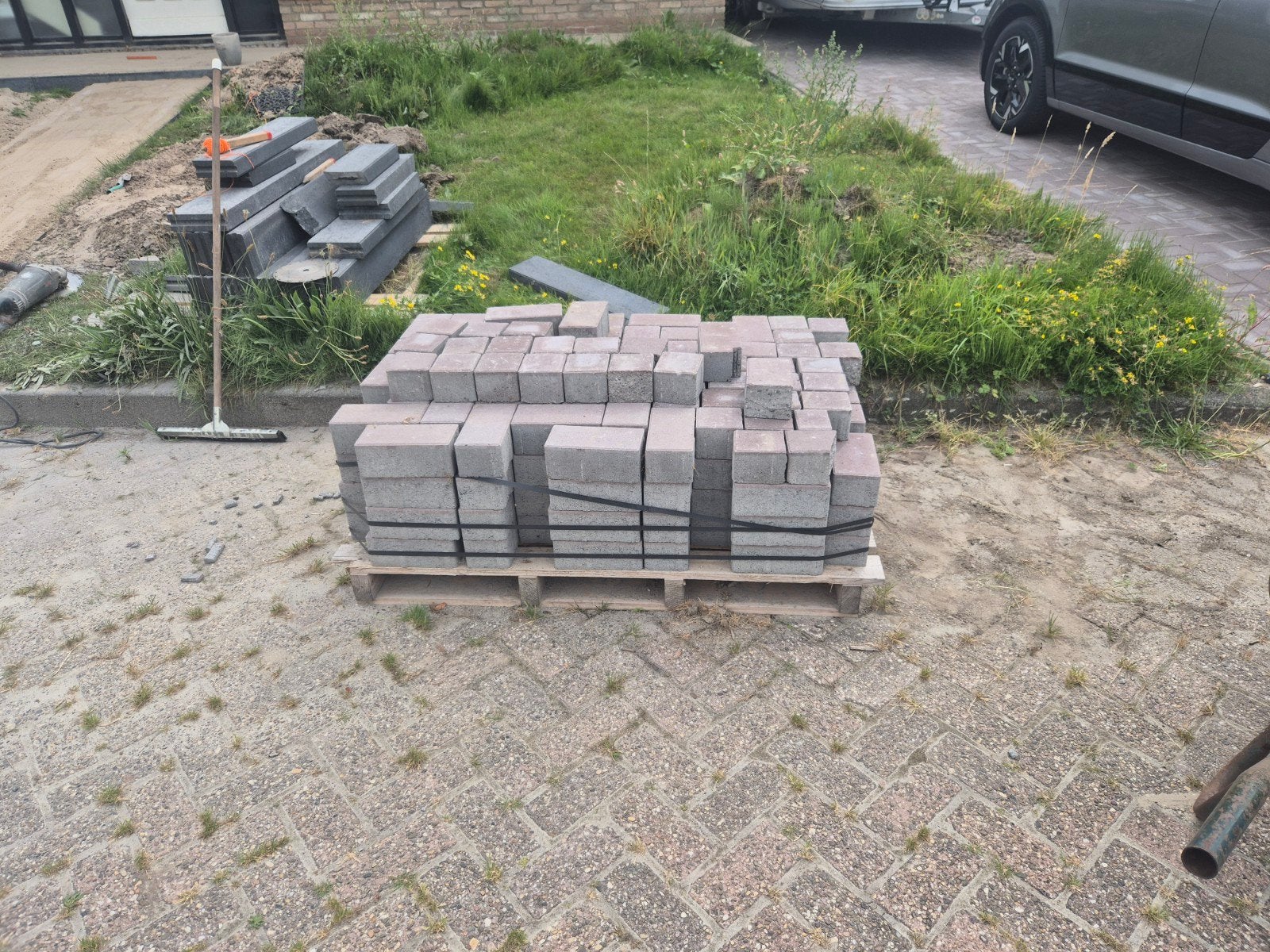 Nieuwe beton klinkers op Pallet, Ophalen, Klinkers, Nieuw, Minder dan 5 m²