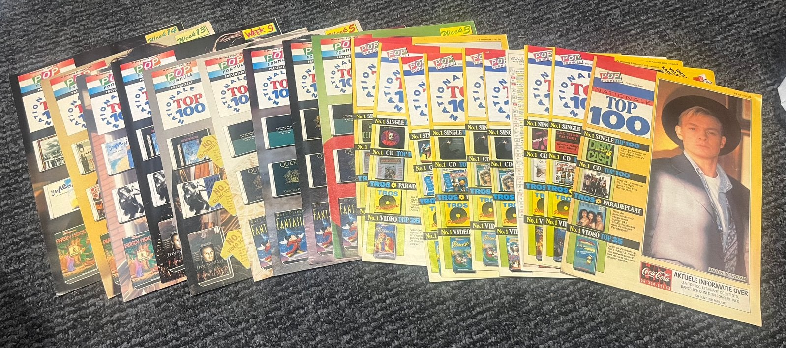 Stapel diverse Top40 - 50 - 100 bladen, Ophalen of Verzenden, 1980 tot heden, Tijdschrift