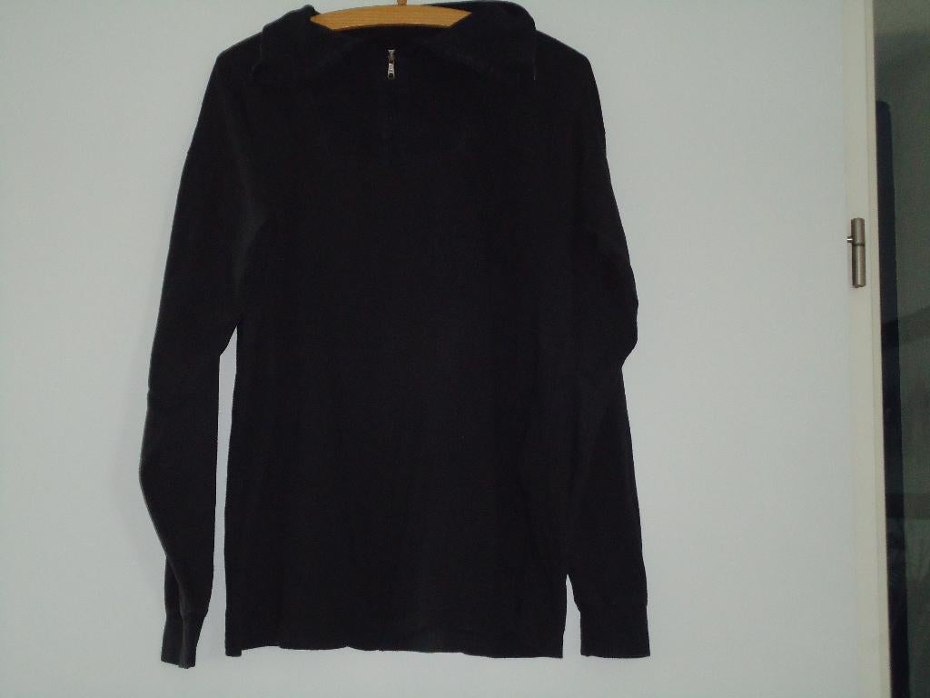 trui soort skipully zwart mt l of xl de bw = 106 lengte = 63, Ophalen of Verzenden, Zo goed als nieuw, Maat 42/44 (L), Zwart