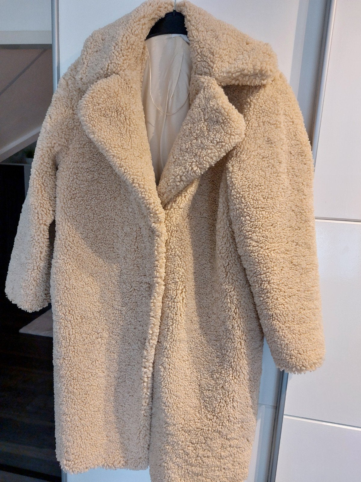Trendy Ming Teddy Winterjas - Maat 42, Kleding | Dames, Beige, Maat 42/44 (L), Ophalen of Verzenden, Zo goed als nieuw