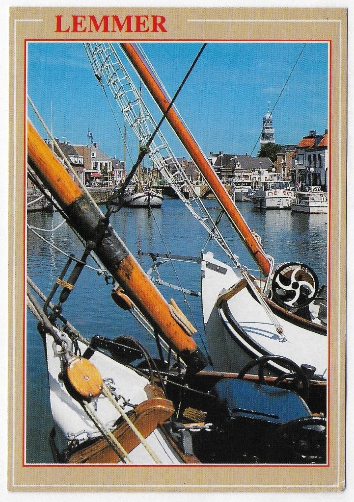 Lemmer Gelopen Ansichtkaart ( B4243 ), Ophalen of Verzenden, 1980 tot heden, Gelopen, Friesland