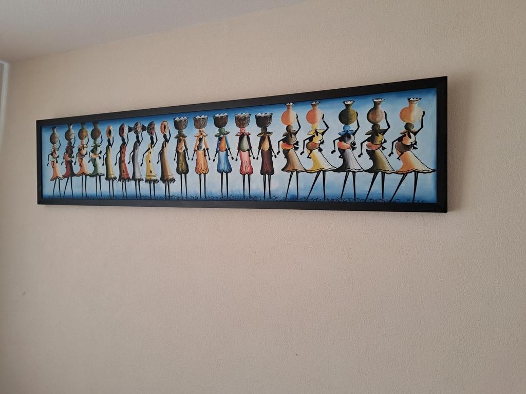 Schilderij Afrikaanse vrouwen herkomst Malawi Afrika, Ophalen of Verzenden