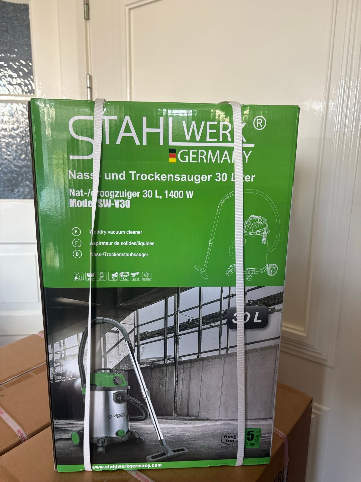 Stahlwerk Nat-/Droogzuiger SW-V30 - 30L, 1400W, Nieuw, Industriële stofzuiger, 1200 tot 1600 watt, Ophalen
