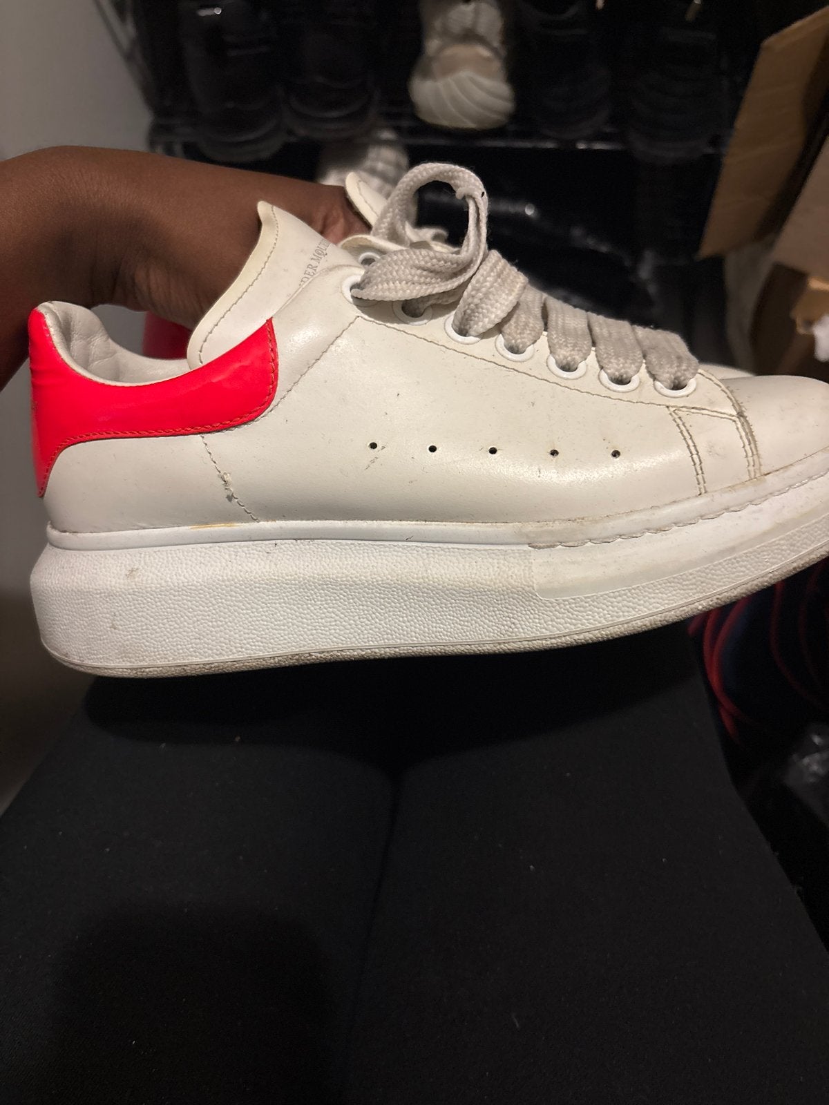 Alexander McQueen sneakers - Maat 38, Ophalen of Verzenden, Gedragen, Wit, Sneakers of Gympen