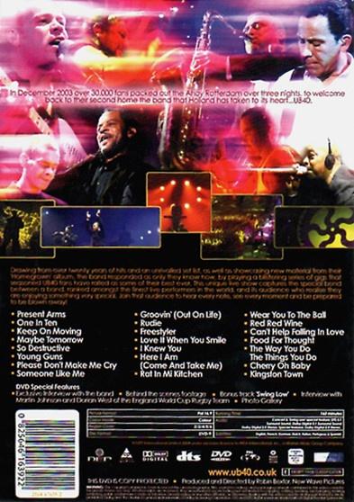 DVD - UB40 - Homegrown in Holland Live, Alle leeftijden, Ophalen of Verzenden, Zo goed als nieuw, Muziek en Concerten