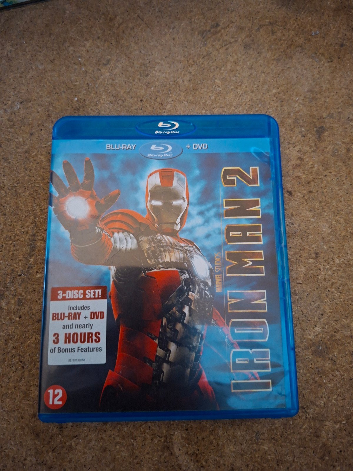 Iron Man 2 Blu-ray + DVD (3-disc set) - Marvel Studios, Cd's en Dvd's, Gebruikt, Film, Actie, Ophalen of Verzenden