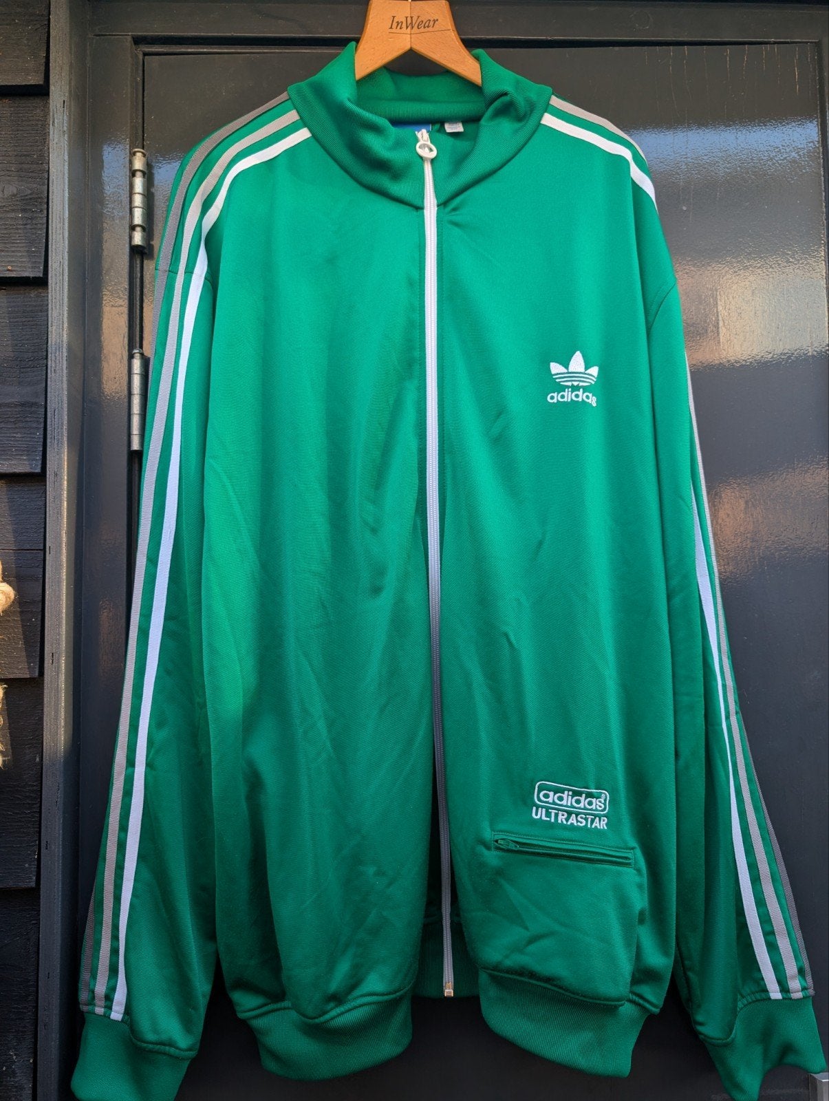 Adidas Ultrastar Jack 3XL Appeltjes Groen uit Amerika, Kleding | Heren, Overige Herenkleding, Ophalen of Verzenden, Gedragen, Adidas