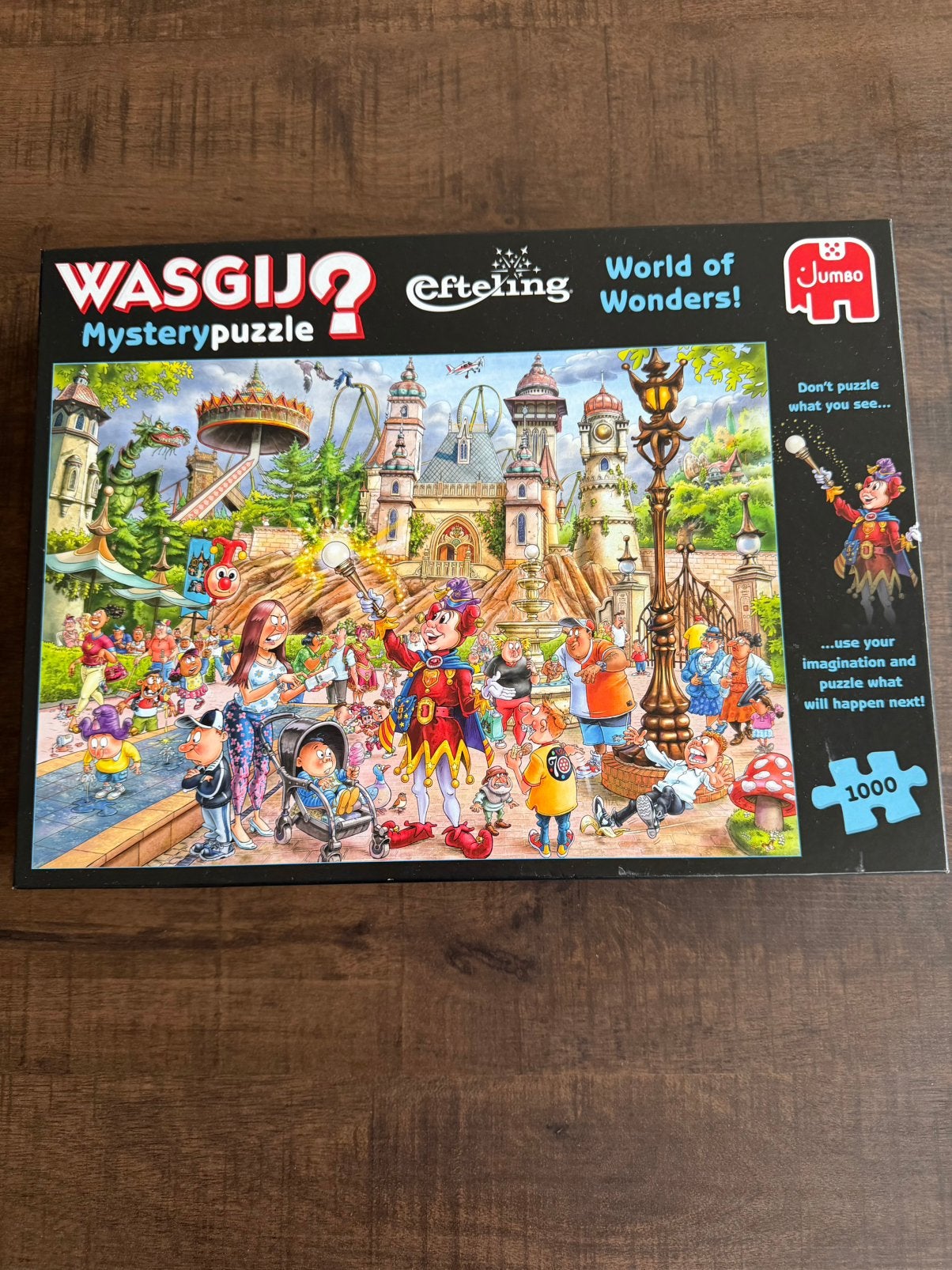Efteling Wasgij Mysterypuzzle 1000 stukjes, Ophalen of Verzenden, 500 t/m 1500 stukjes, Zo goed als nieuw