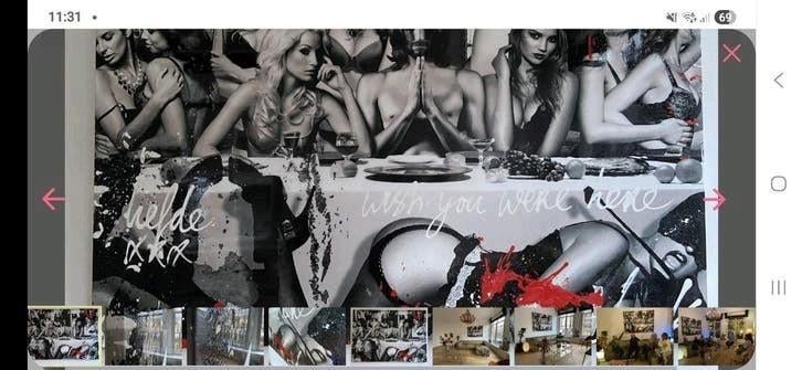 JACK LIEMBURG Schilderij The Last Supper', Antiek en Kunst, Kunst | Schilderijen | Modern, Ophalen of Verzenden