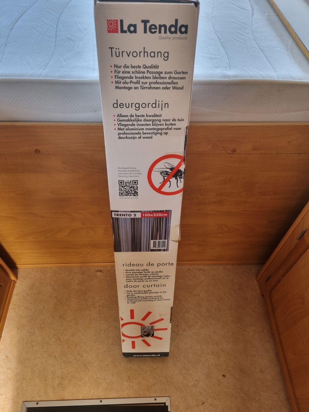 La Tenda Draadjesgordijn TRENTO 2 Wit 100x230cm, Huis en Inrichting, Ophalen, Overige merken, Inclusief montageonderdelen, Wit
