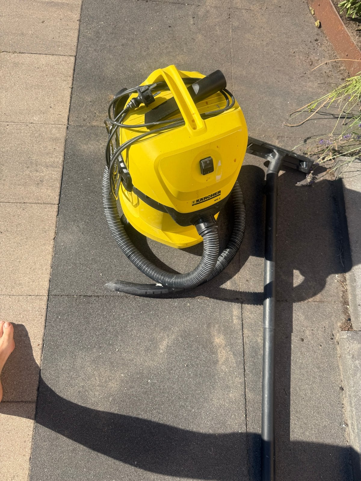 Kärcher WD3 Bouwstofzuiger + zakken, Stofzak, Inclusief accessoires, Gebruikt, Kärcher