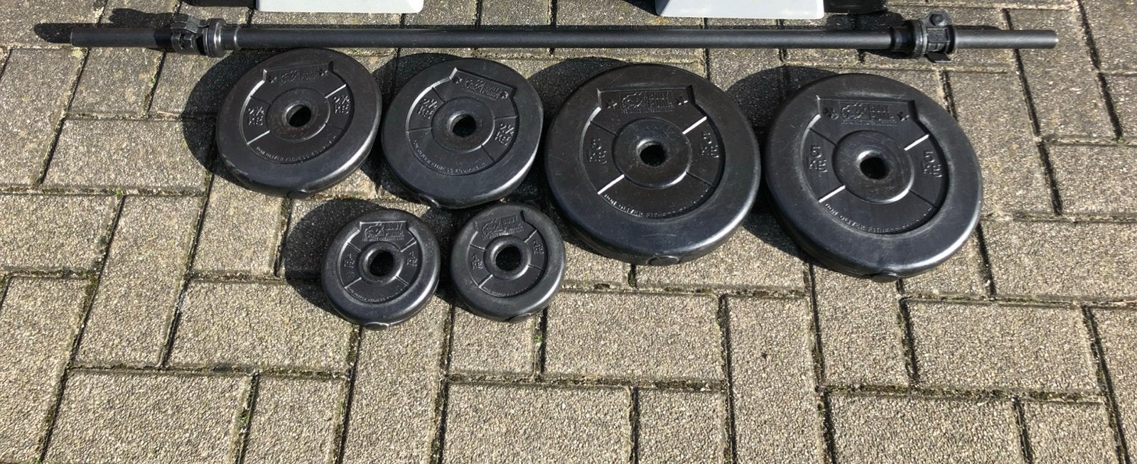 Les mills bodypump halter set, Gebruikt, Ophalen of Verzenden, Bodypump, Halterset