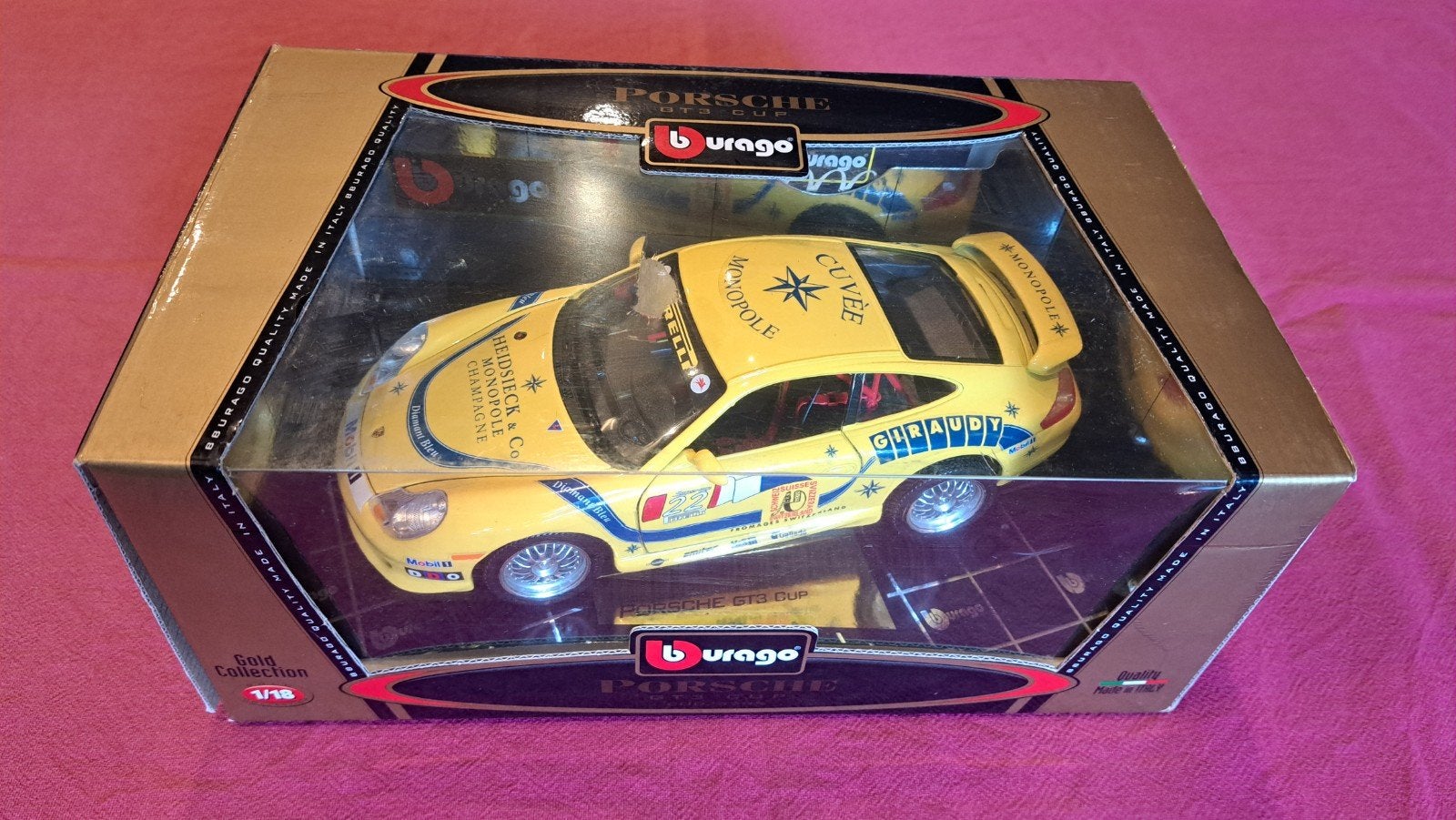 Nieuw in de doos: 1/18 Porsche GT3 Cup, Ophalen of Verzenden, Nieuw, Auto, Bburago