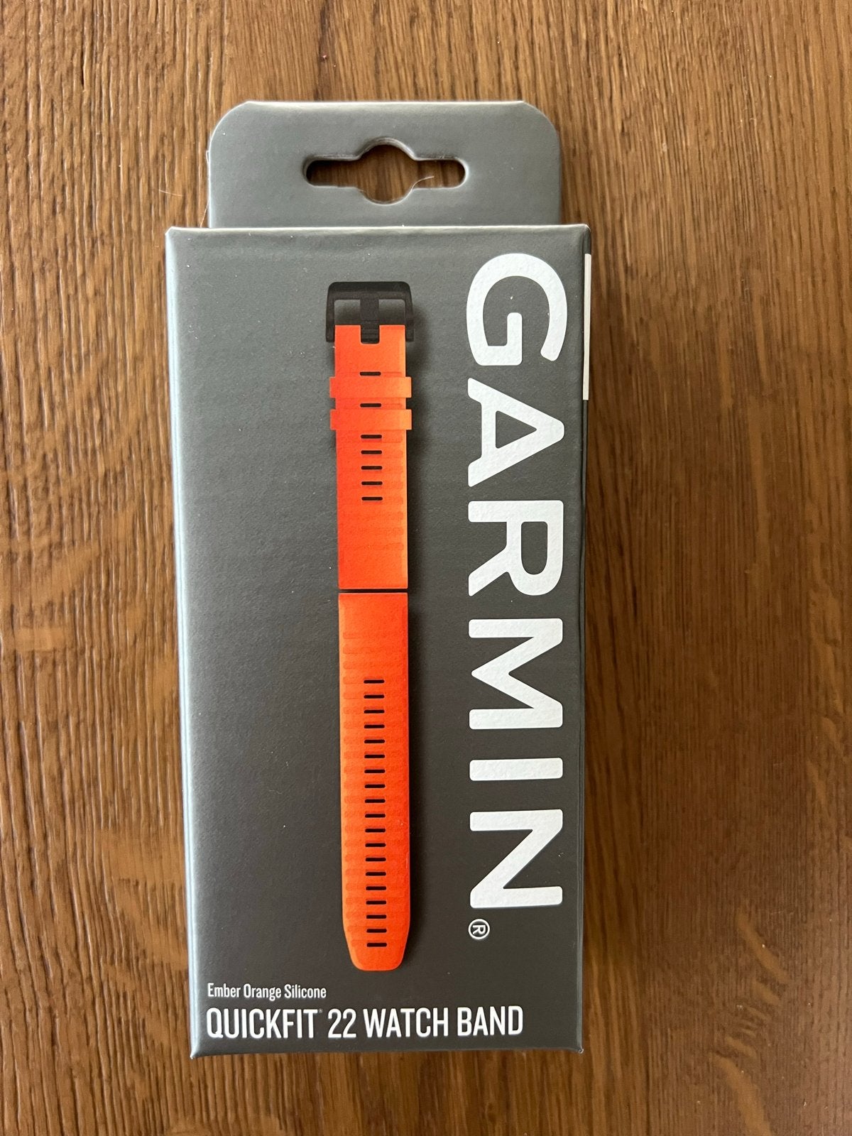 Garmin QuickFit 22 Watch Band Ember Orange Silicone, Nieuw, Oranje, Ophalen of Verzenden, Waterdicht