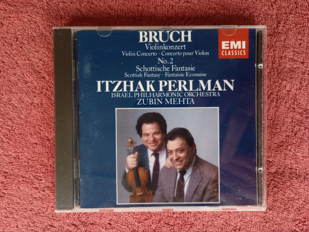 Bruch Violinkonzert & Schottische Fantasie - Itzhak Perlman, Gebruikt, Met libretto, Modernisme tot heden, Ophalen of Verzenden