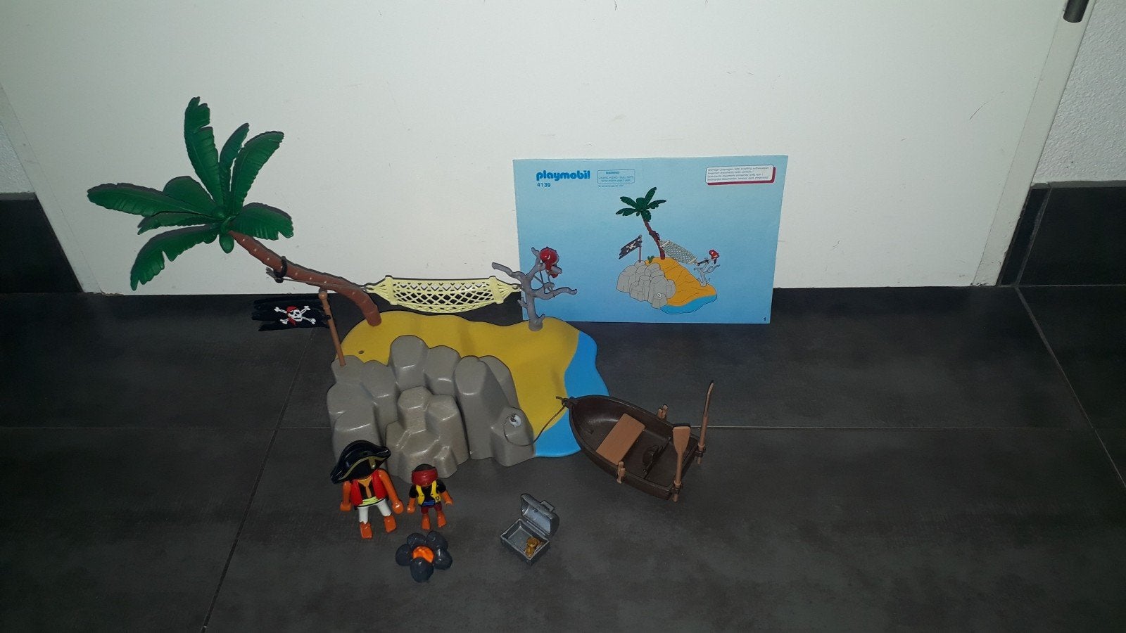 Playmobil Pirateneiland met schat en figuren, Ophalen of Verzenden, Gebruikt, Jongen of Meisje
