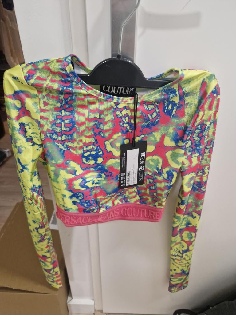 Nieuwe Versace Jeans Couture crop top maat 36, Overige kleuren, Nieuw, Ophalen of Verzenden, Versace Jeans Couture