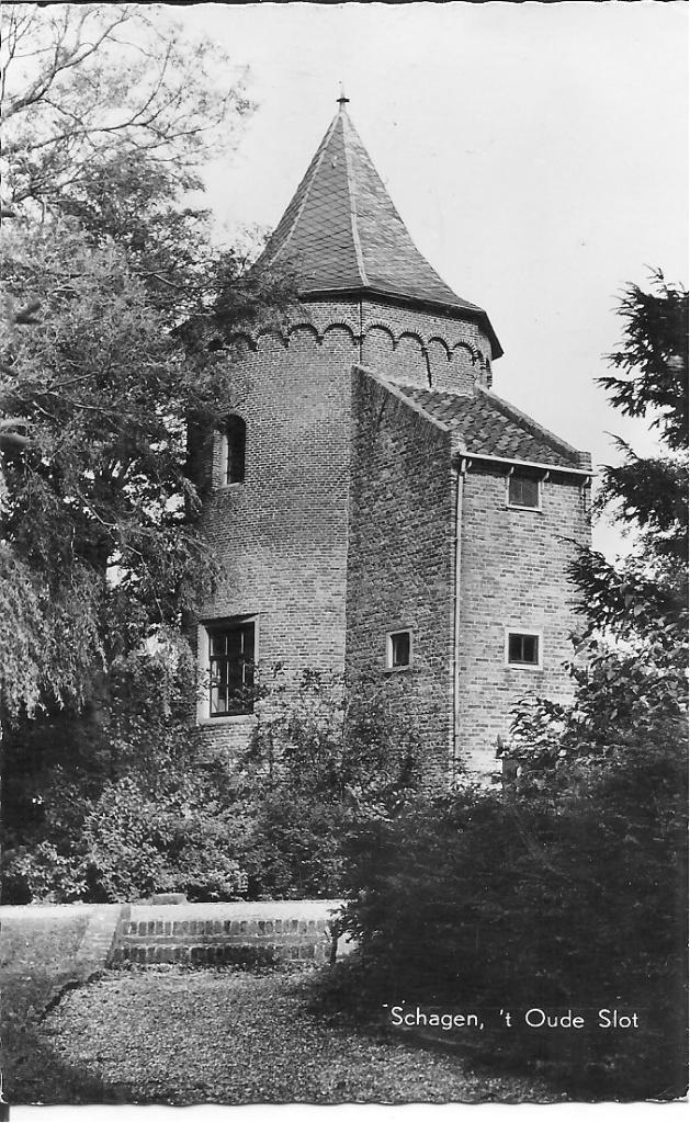 Schagen 't Oude Slot., Ophalen of Verzenden, 1960 tot 1980, Gelopen, Noord-Holland