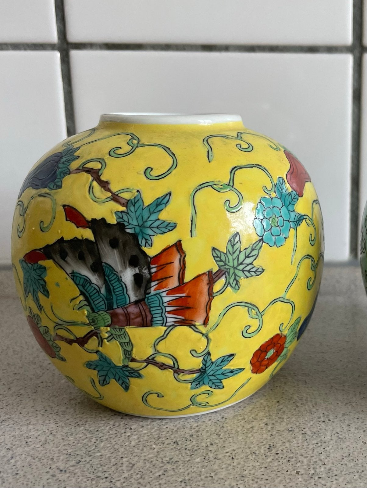 Prachtige Chinees gemberpotje vaasje gemberpot, Ophalen of Verzenden